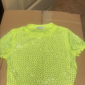 Bling crop top